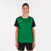 Футболка JOMA  зелено-чорна жіноча ACADEMY IV 901335.451