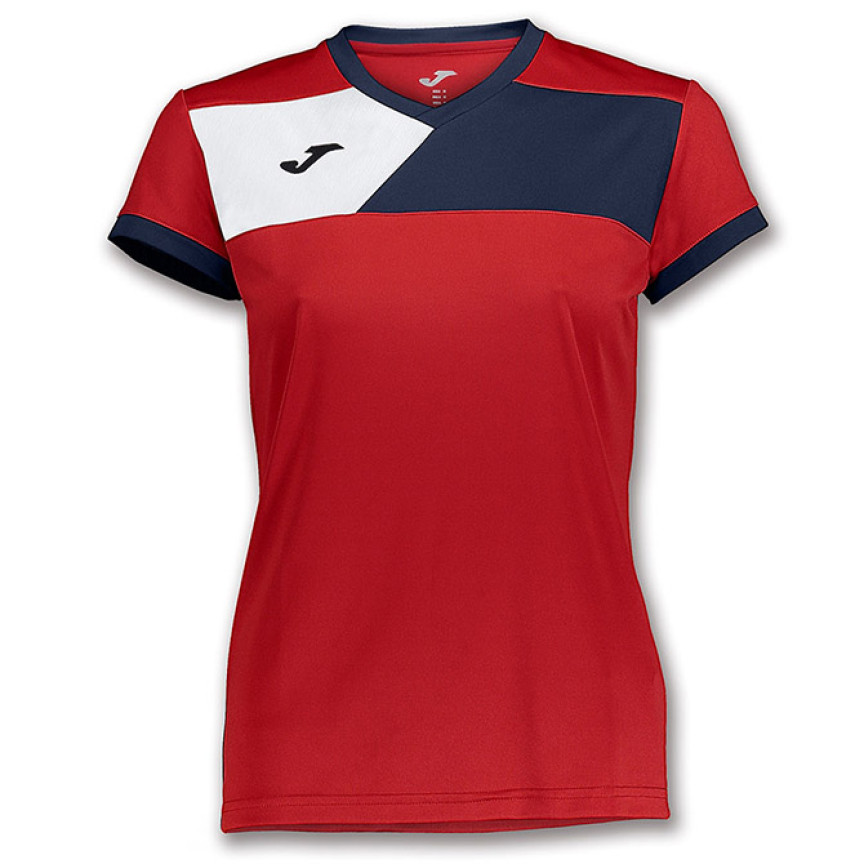 Футболка  JOMA червоно-т.синя жіноча CREW II 900385.603