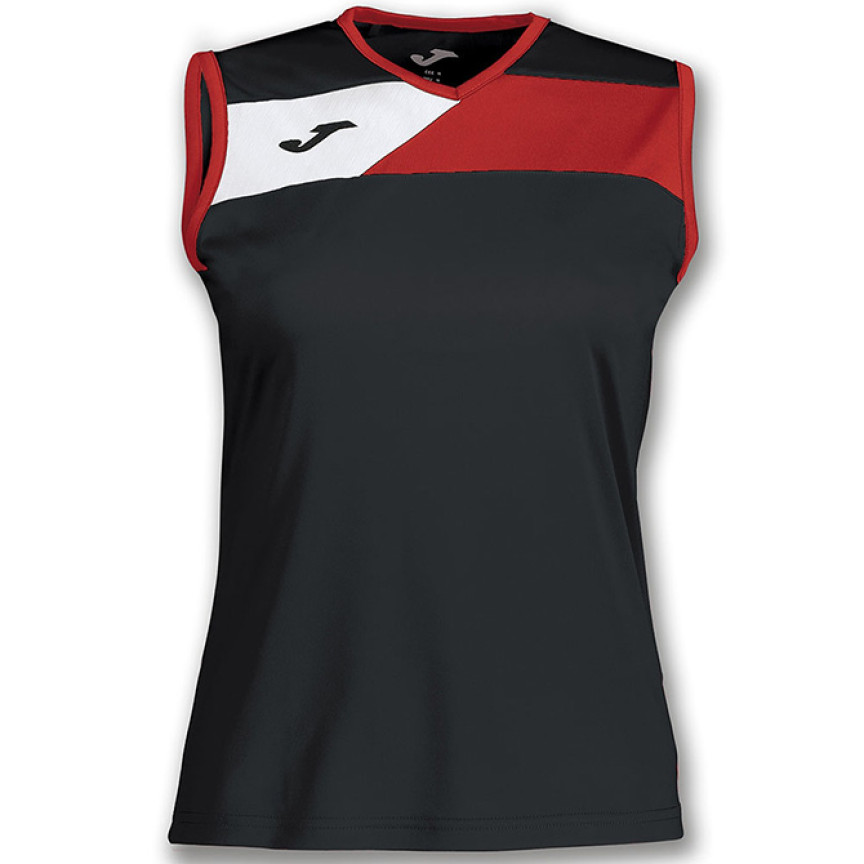 Майка  JOMA чорно-червона жіноча CREW II 900465.106