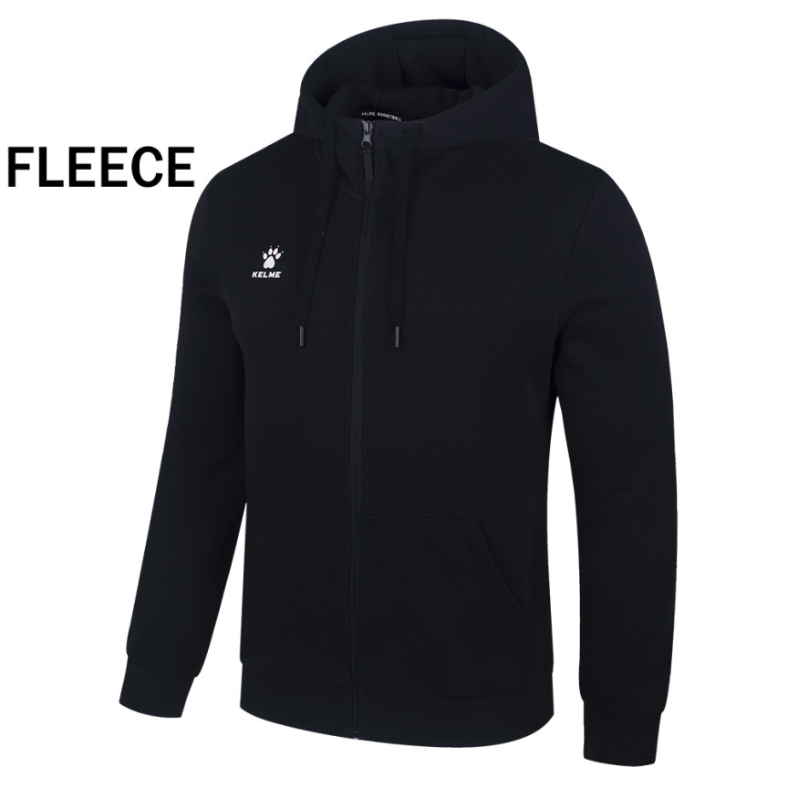Олімпійка Kelme з капюшоном чорна фліс 7161WT1003.9000