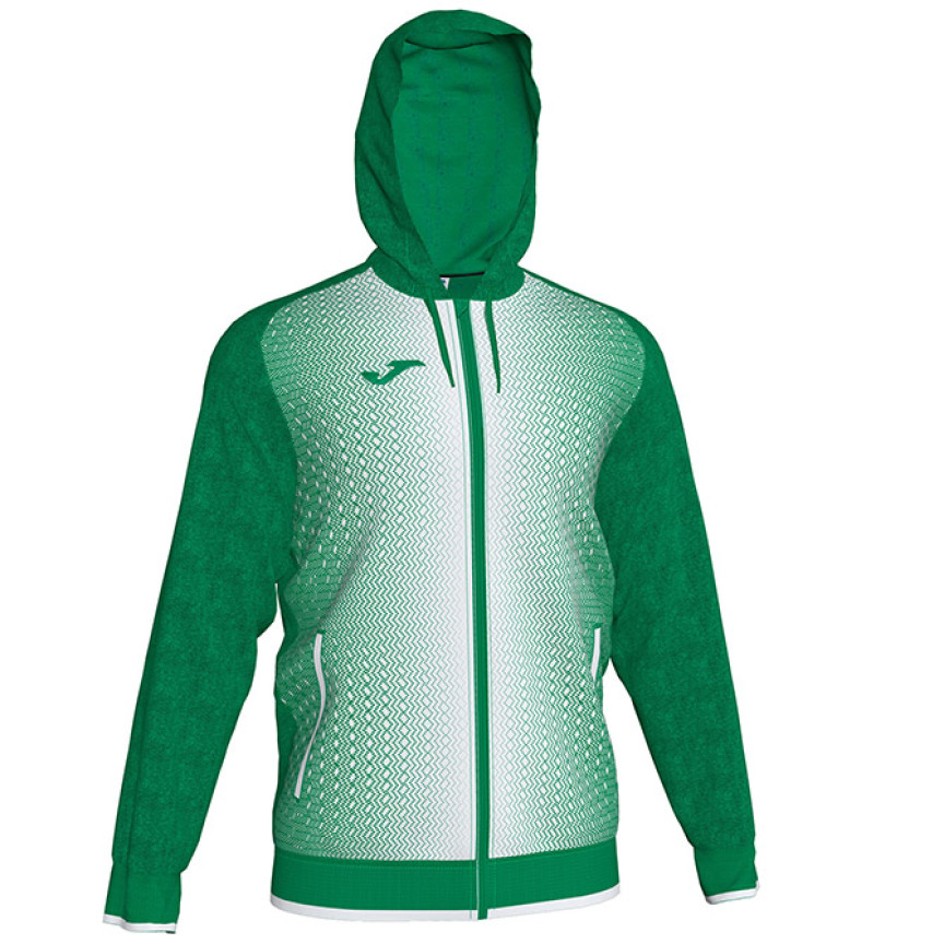 Олімпійка Joma SUPERNOVA зелено-біла з капюшоном 101285.452