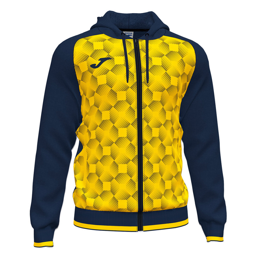 Олімпійка Joma SUPERNOVA III з капюшоном т.синьо-жовта 102262.339