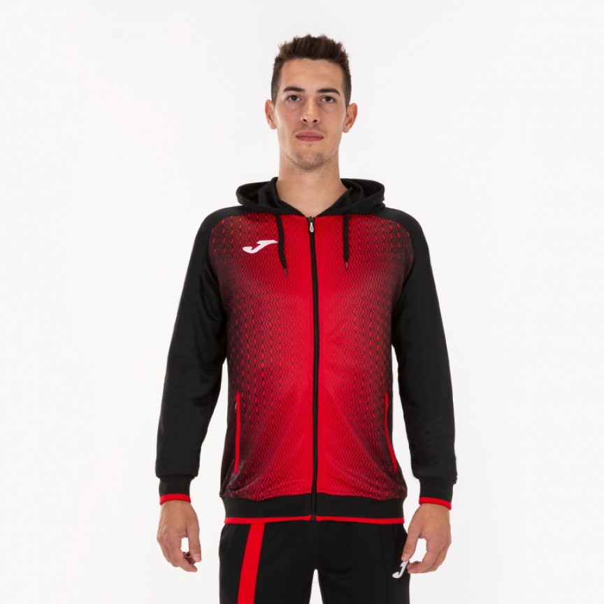 Олімпійка JOMA  чорно-червона з капюшоном SUPERNOVA 101285.106
