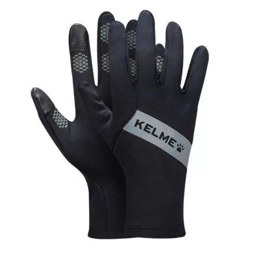 Перчатки Kelme чорно-сірі дорослі 8161ST5001.9015 Перчатки Kelme чорно-сірі дорослі 8161ST5001.9015