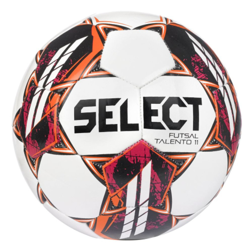Футбольний мʼяч для футзалу SELECT Talento 11 біло/помаранчевий