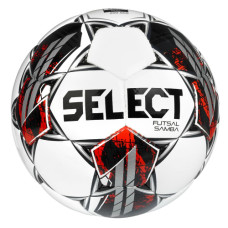 Футбольний мʼяч для футзалу SELECT Samba (біло/срібний)
