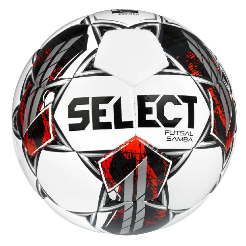 Футбольний мʼяч для футзалу SELECT Samba (біло/срібний)