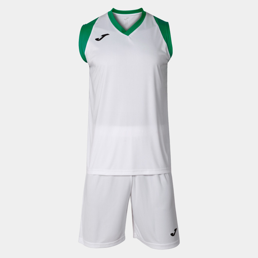 Комплект баскетбольної форми біло-зелений JOMA FINAL II 102849.204