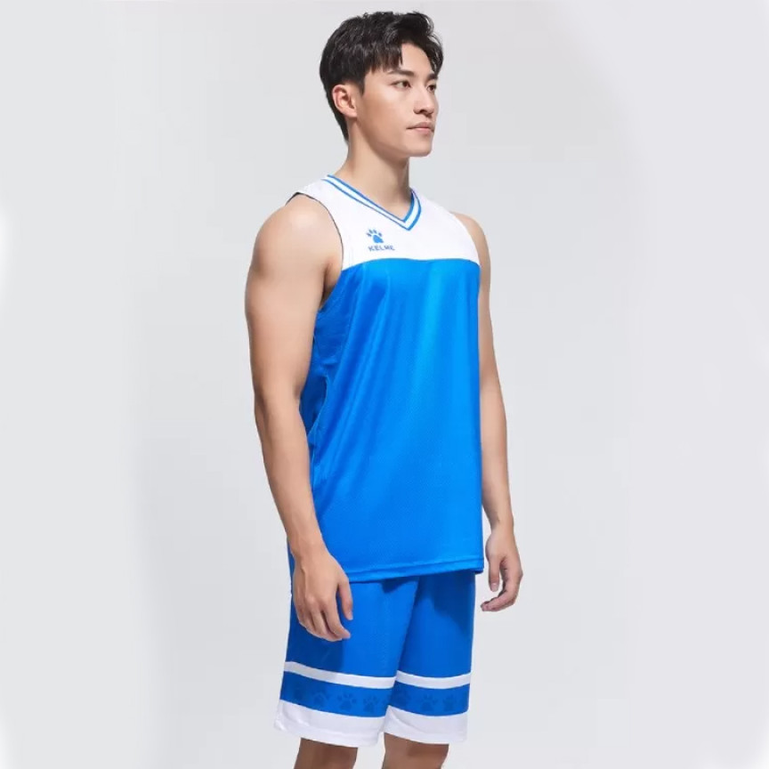 Комплект баскетбольної форми синьо-білий KELME 8252LB1002.9409 Комплект баскетбольної форми синьо-білий KELME 8252LB1002.9409