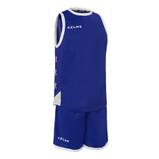 Комплект баскетбольної форми синьо-білий KELME VITORIA 80803.0196