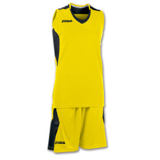 Комплект баскетбольної форми жовто-чорний JOMA SET SPACE 900121.901