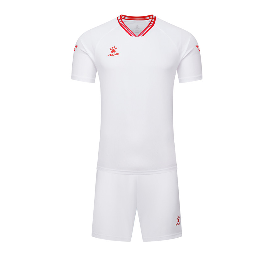 Комплект футбольної форми біло-червоний Kelme FARO 8451ZB1246.9107