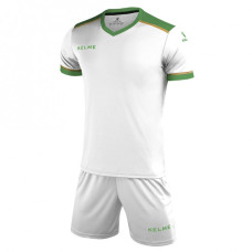 Комплект футбольної форми біло-зелений к/р KELME SEGOVIA 3871001.9105