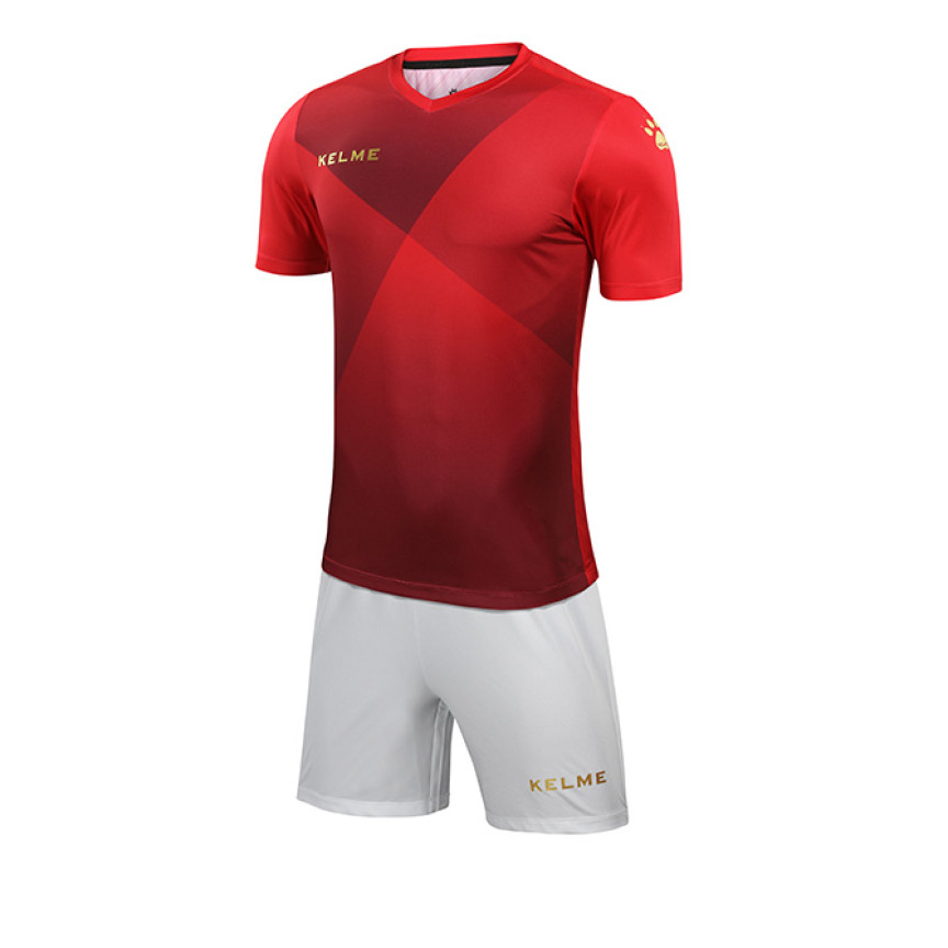 Комплект футбольної форми червоно-золотий к/р KELME LIGA 3981509.9660