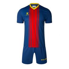 Комплект футбольної форми KELME BARCELONA т.синьо-червоний 3991536.9411