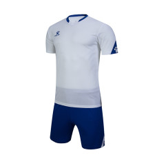 Комплект дитячої футбольної форми KELME GIRONA (JR) біло-синій 3803099.9104 Комплект дитячої футбольної форми KELME GIRONA (JR) біло-синій 3803099.9104