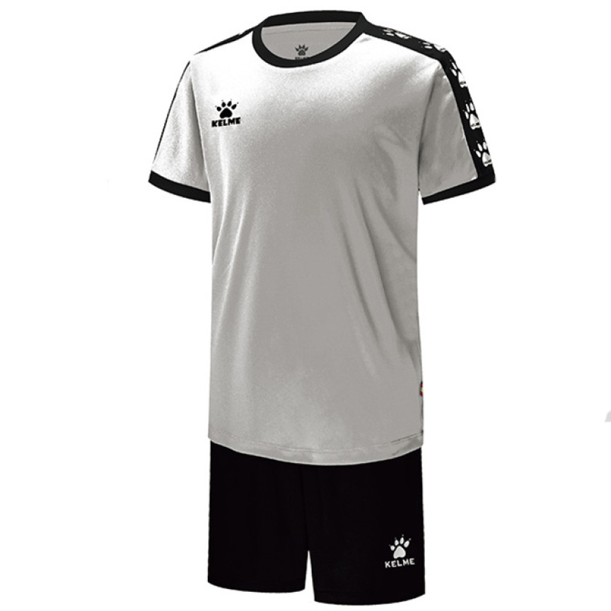 Комплект дитячої футбольної форми KELME COLLEGUE біло-чорний 3883033.9103 Комплект дитячої футбольної форми KELME COLLEGUE біло-чорний 3883033.9103