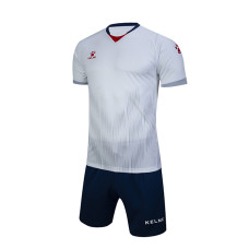 Комплект футбольної форми KELME MIRIDA біло-червоний 3801096.9107