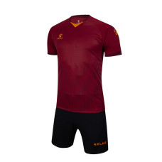 Комплект футбольної форми KELME MIRIDA  бордово-помаранчевий 3801096.9684