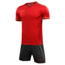 Комплект футбольної форми червоно-т.сірий к/р KELME SEGOVIA 3871001.9667