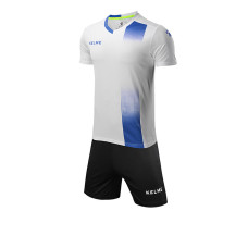 Комплект дитячої футбольної форми KELME ALICANTE (JR) біло-синій 3883020.9104