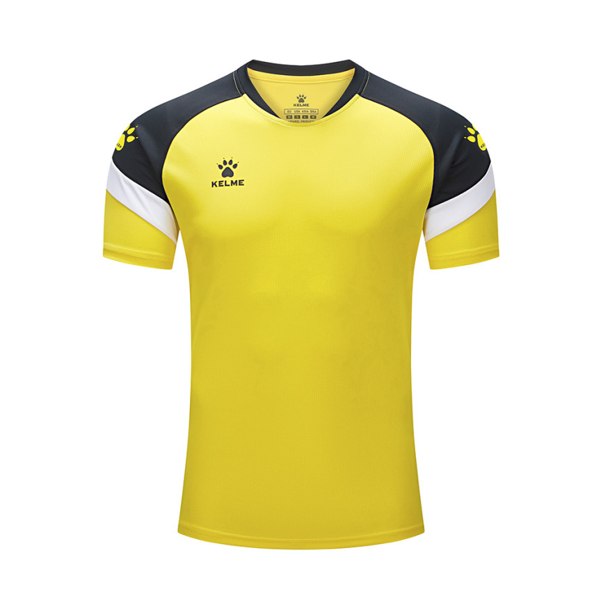 Футболка Kelme жовто-чорна BRAVO 7351TX1092.9712