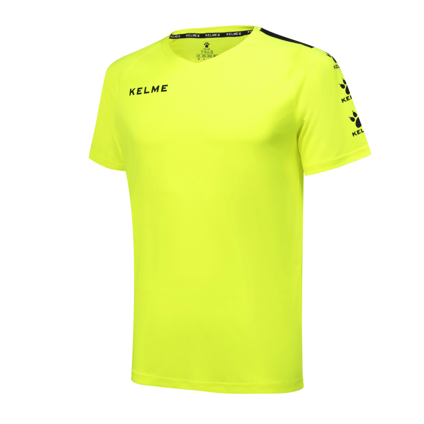 Футболка салатово-чорна KELME LINCE 78171.0329